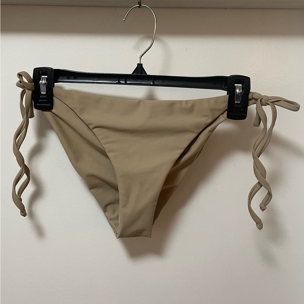 Westerly NWOT Beige Side-tie Bikini Bottom